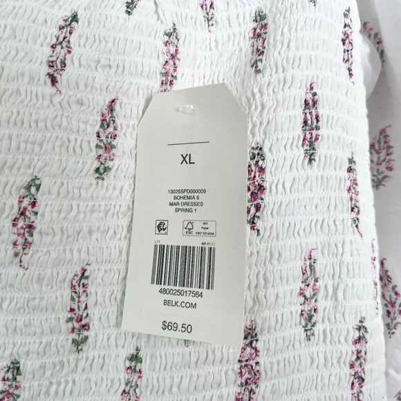 Wonderly Tie Back Smocked Midi Dress - Picture 6 of 8